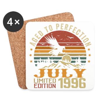 Vintage July 1996 Anniversary July 1996 - Coasters (set of 4) - white - Front