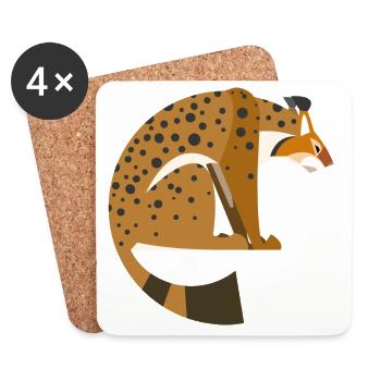 Lynx - Coasters (set of 4) - white - Front