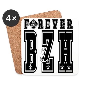 FOREVER BZH - Coasters (set of 4) - white - Front