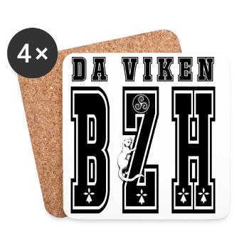 da viken BZH - Coasters (set of 4) - white - Front