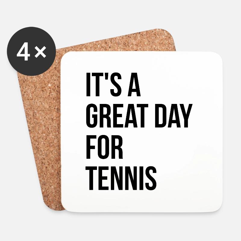 Tennis - Untersetzer (4er-Set) - Weiß