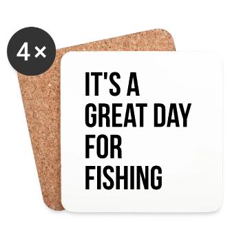 Fishing - Coasters (set of 4) - white - Front