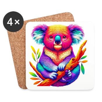 Koala - Coasters (set of 4) - white - Front
