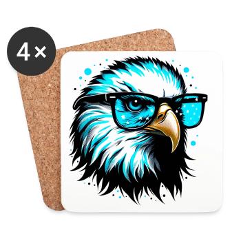 Eagle - Coasters (set of 4) - white - Front