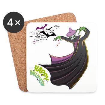 Halloween Ghost - Coasters (set of 4) - white - Front