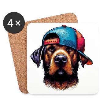 Dog - Coasters (set of 4) - white - Front