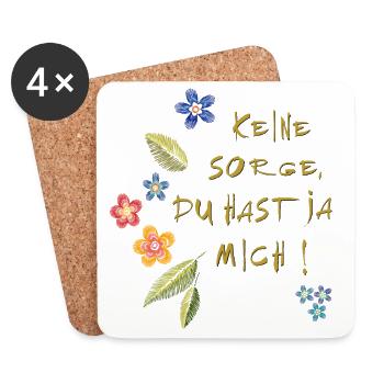 Liebe Treue - Untersetzer (4er-Set) - Weiß - Vorne