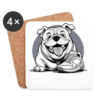 Running - Coasters (set of 4) - white - Front