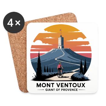 Tour of Provence by Bike - Coasters (set of 4) - white - Front