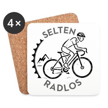 Rare Wheelless Road Bike Bicycle - Coasters (set of 4) - white - Front