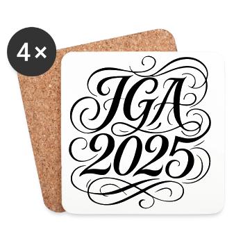JGA 2025 - Coasters (set of 4) - white - Front