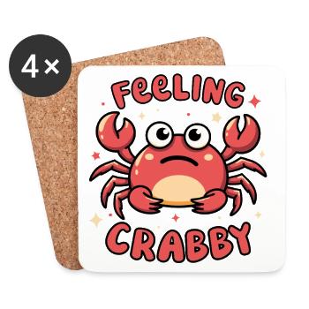 Feeling Crabby - Coasters (set of 4) - white - Front