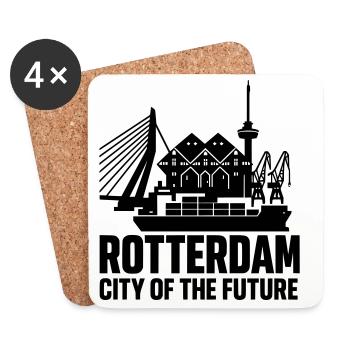Rotterdam City Of The Future - Coasters (set of 4) - white - Front