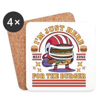 American Football at Just Here For The Burger - Coasters (set of 4) - white - Front