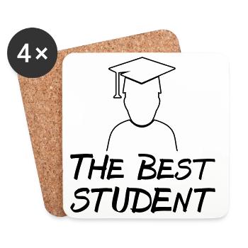Best Student - Coasters (set of 4) - white - Front
