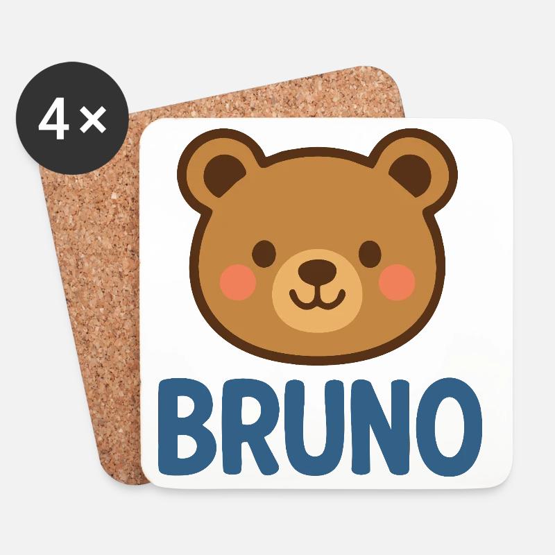 Bruno - Untersetzer (4er-Set) - Weiß