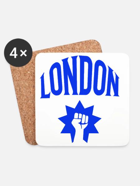 London - Untersetzer (4er-Set) - Weiß