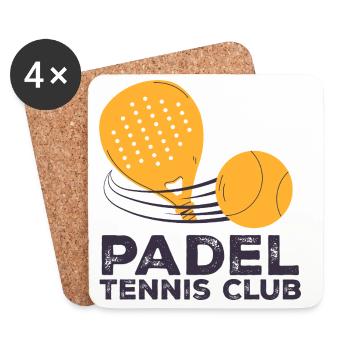 I can't I have padel - Coasters (set of 4) - white - Front