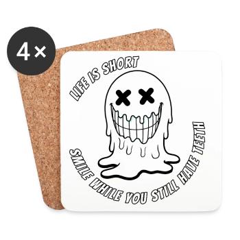 Life & Teeth.TR - Coasters (set of 4) - white - Front