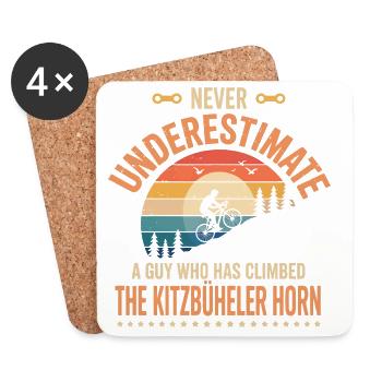Ein Typ, der das TKitzbüheler Horn bestiegen hat - Untersetzer (4er-Set) - Weiß - Vorne