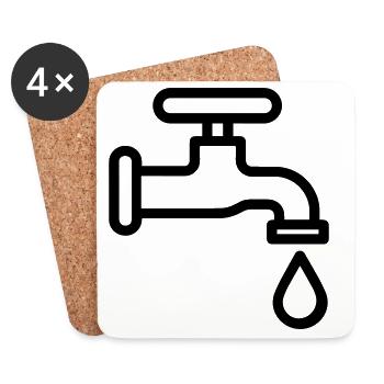 Tap - Coasters (set of 4) - white - Front
