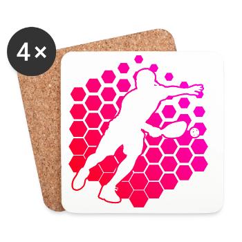 Pickleball Community Gift Idea for Father's Day - Coasters (set of 4) - white - Front