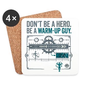 Calisthenics Warm Up - Coasters (set of 4) - white - Front