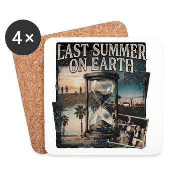 L’été sur Terre - Dessous de verre (lot de 4) - blanc - Devant