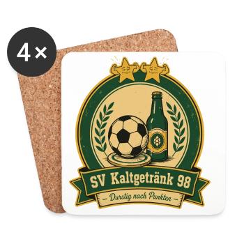 SV Kaltgetränk 98 - Untersetzer (4er-Set) - Weiß - Vorne