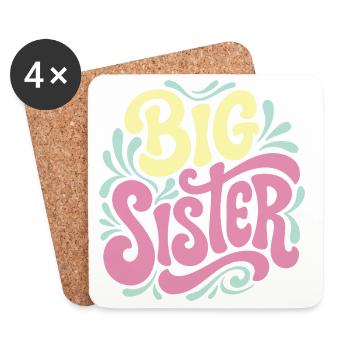 Big Sister Celebration - Coasters (set of 4) - white - Front