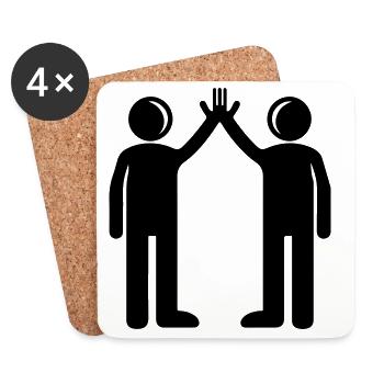 Friendship Best Friends - Coasters (set of 4) - white - Front
