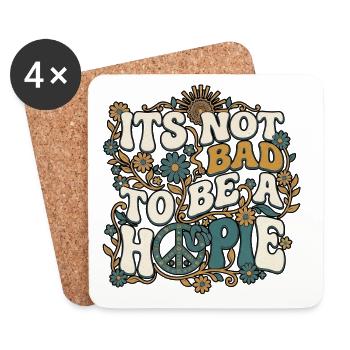 Be A Hippie 60s - Coasters (set of 4) - white - Front