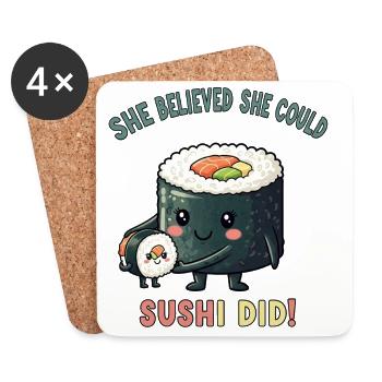 Sushi - Untersetzer (4er-Set) - Weiß - Vorne