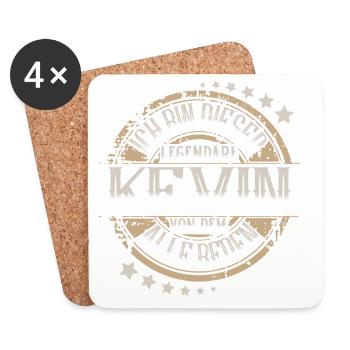 Kevin - Untersetzer (4er-Set) - Weiß - Vorne