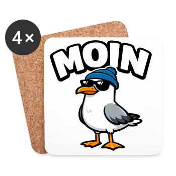 Moin Seagull - Dessous de verre (lot de 4) - blanc - Devant