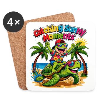 Sunny Moments - Coasters (set of 4) - white - Front