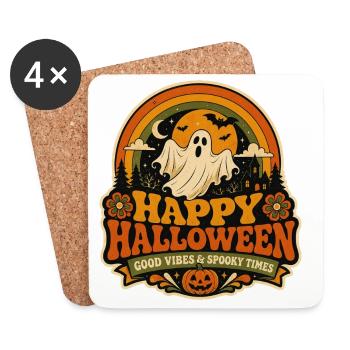 Halloween - Coasters (set of 4) - white - Front