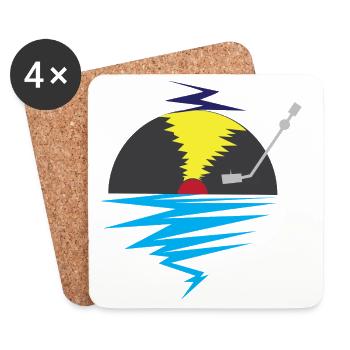 Vinyl - Coasters (set of 4) - white - Front