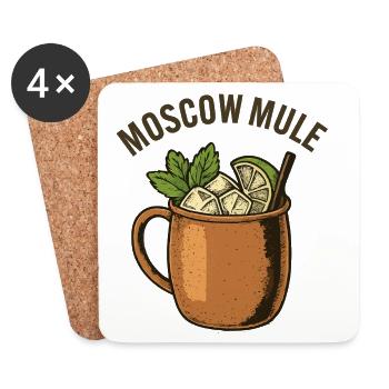 Moscow Mule - Untersetzer (4er-Set) - Weiß - Vorne