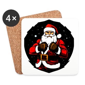 Kämpfer Christmas - Untersetzer (4er-Set) - Weiß - Vorne