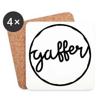 Gaffer (boss) - Coasters (set of 4) - white - Front