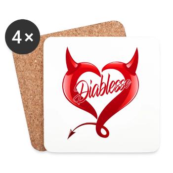 She-devil - Coasters (set of 4) - white - Front