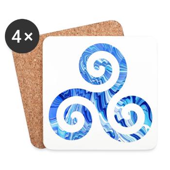 Celtic symbol 1 e 80 - Coasters (set of 4) - white - Front