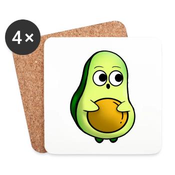Lawyer - Doodle - Coasters (set of 4) - white - Front