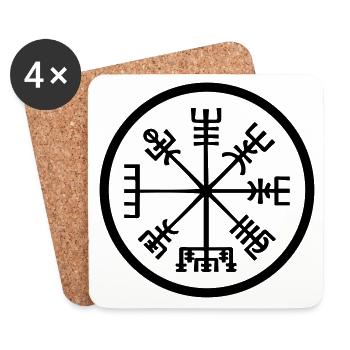 Vegvisir MT16 - Untersetzer (4er-Set) - Weiß - Vorne