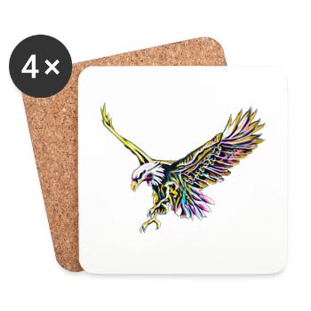 Aigle - Dessous de verre (lot de 4) - blanc - Devant
