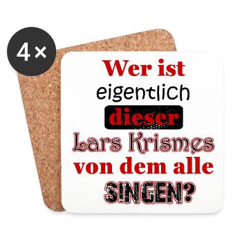 Weihnachten Last Christmas - Lustige Sprüche - Untersetzer (4er-Set) - Weiß - Vorne
