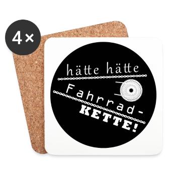 HÄTTE HÄTTE FAHRRADKETTE - Untersetzer (4er-Set) - Weiß - Vorne
