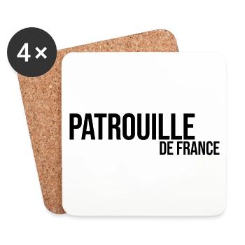 Patrouille de France airshow Army plane - Coasters (set of 4) - white - Front