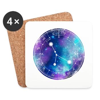 Cancer - Coasters (set of 4) - white - Front